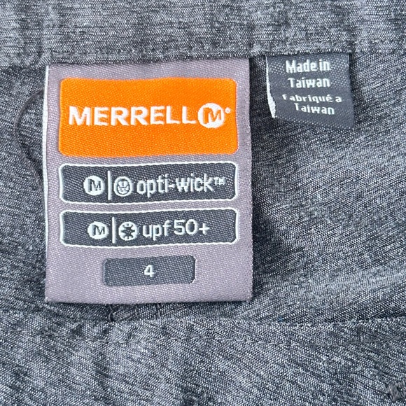 Merrell Cargo Shorts Womans Outdoor Camping Hiking Lightweight Gray Size 4 - Picture 7 of 9
